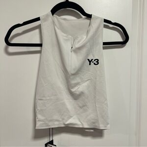 Y-3 Adidas ClimaCool Tennis Cropped Tank Top Orbit Grey Size S NWT
